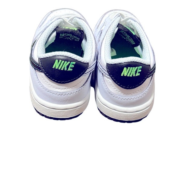 NIKE Toddler Dunk Low TD Grey Green Strike Sneakers Size 7C Unisex - Picture 9 of 10